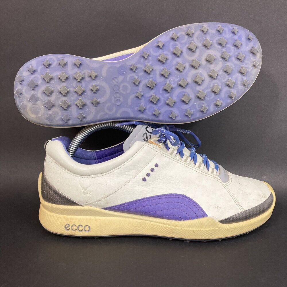 Ecco Biom-Women's Sz 37(US 6.5) Natural Motion-White Yak Leather -Spikeless Golf